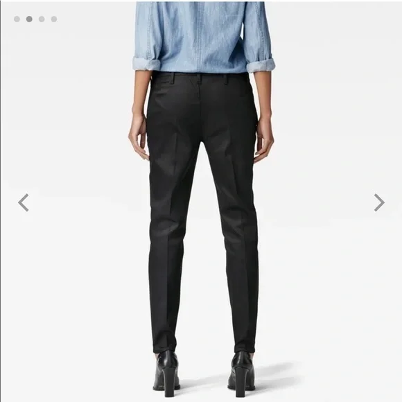 𝅺G-STAR Raw black Bronson mid zip chino pants size 28 - Picture 2 of 11